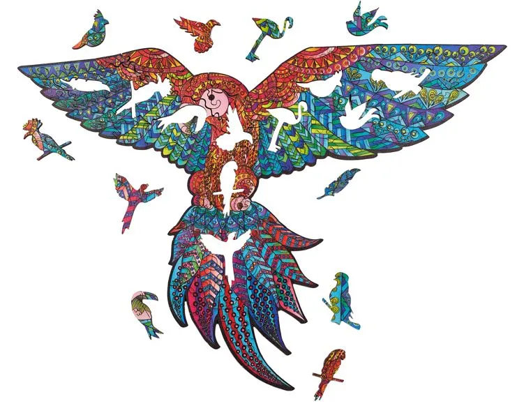Wooden Jigsaw Puzzle - The Exotic Parrot