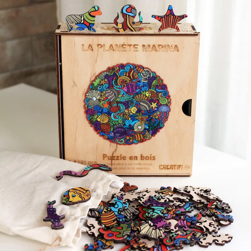 Wooden Jigsaw Puzzle - The Marina Planet