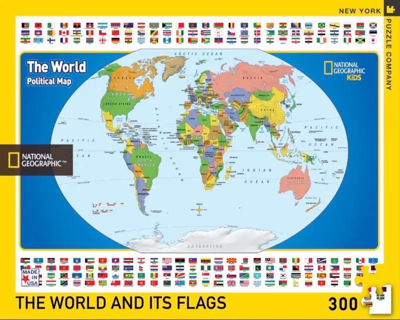 XXL Pieces - National Geographic - The World Kids Map