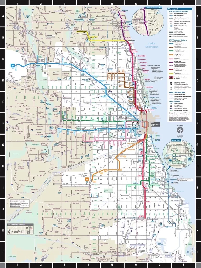 XXL Pieces - Chicago Transit Map