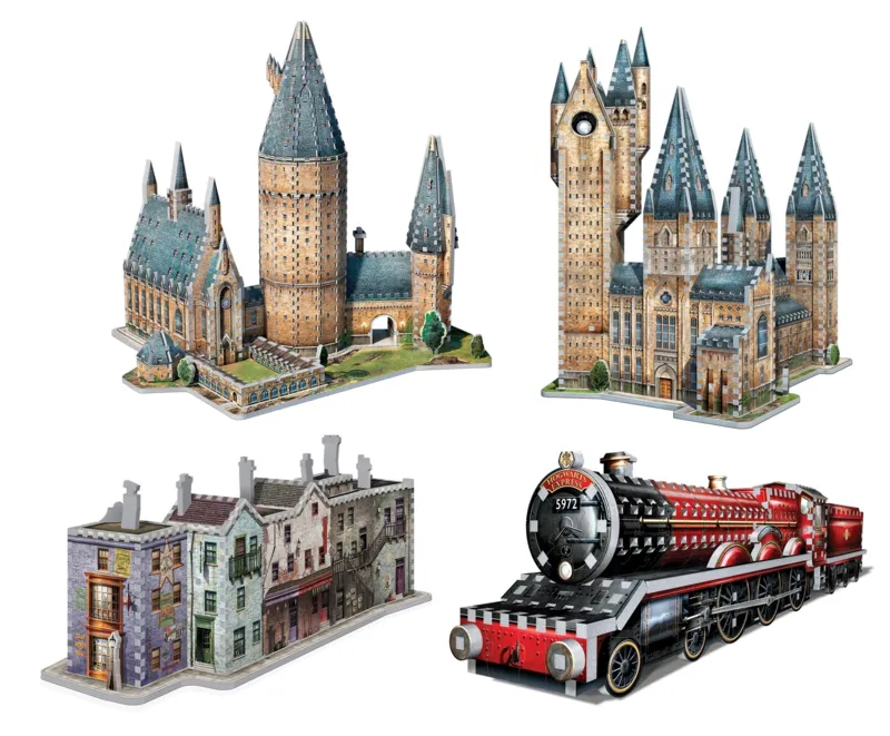4 3D Jigsaw Puzzles - Harry Potter (TM) Set