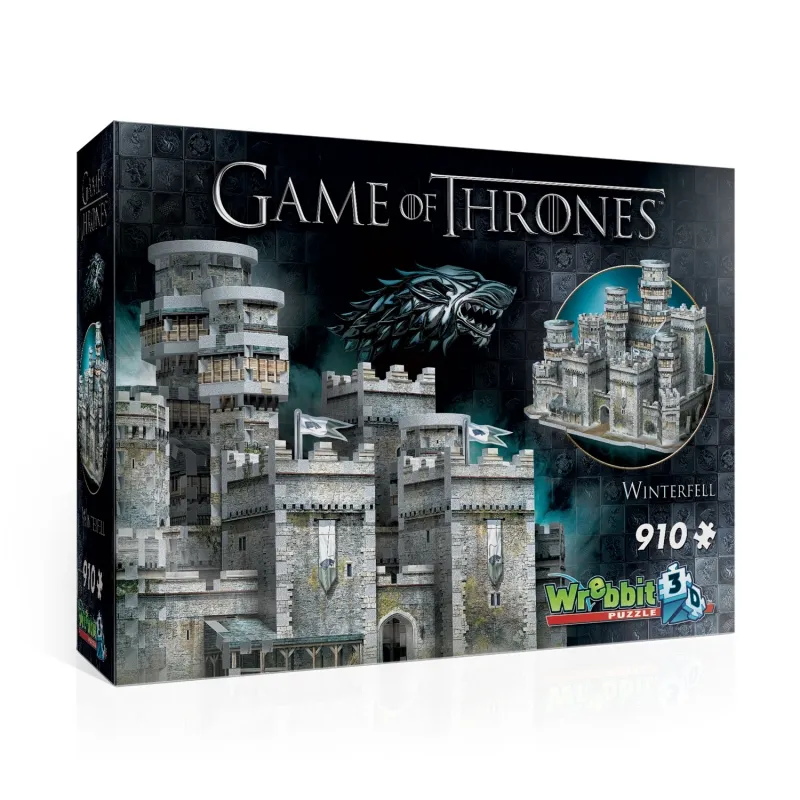 Puzzle 3D Game Of Thrones – Winterfell – 430 Pièces – Maquette 55x35x17 Cm – Sans Colle Ni Ciseaux – Dès 8 Ans