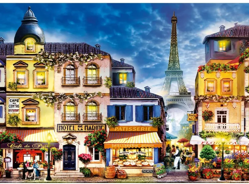 Trefl Wood Craft - Wooden Jigsaw Puzzle - French Alley - 1000 pieces ...