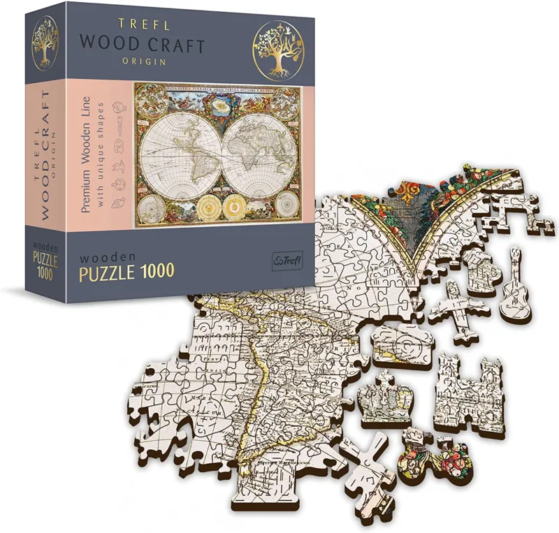 Wooden Jigsaw Puzzle - Ancient World Map