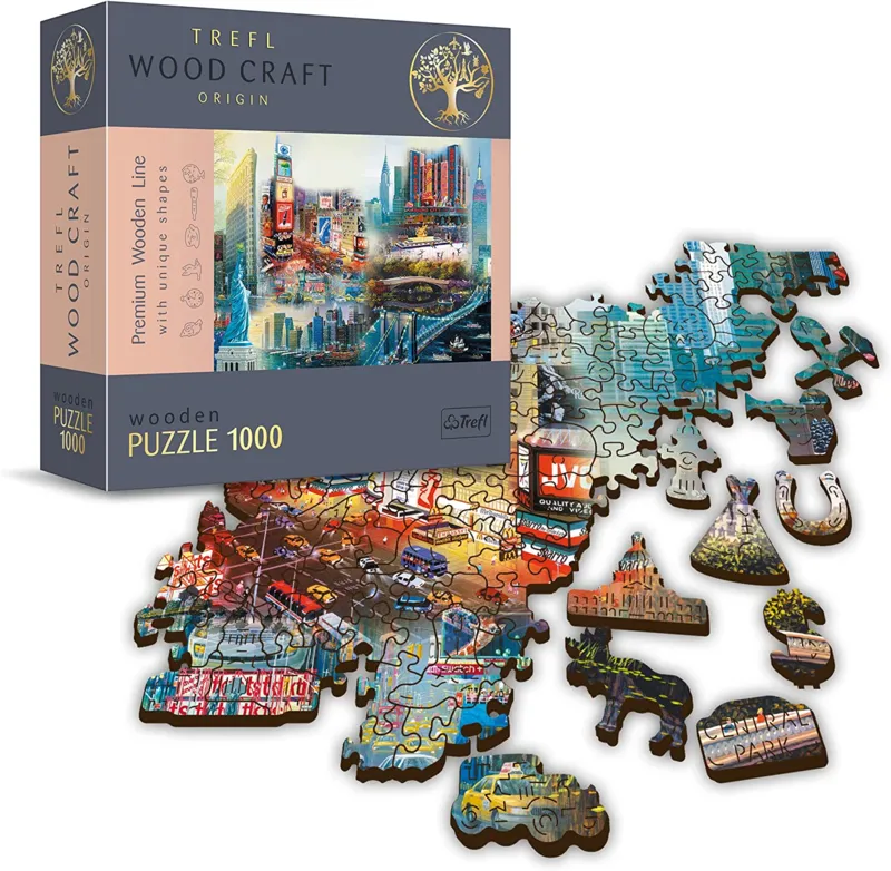 Wooden Jigsaw Puzzle - New York - Collage