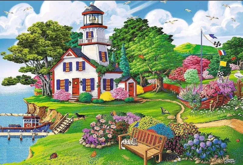 Wooden Jigsaw Puzzle - Summer Haven