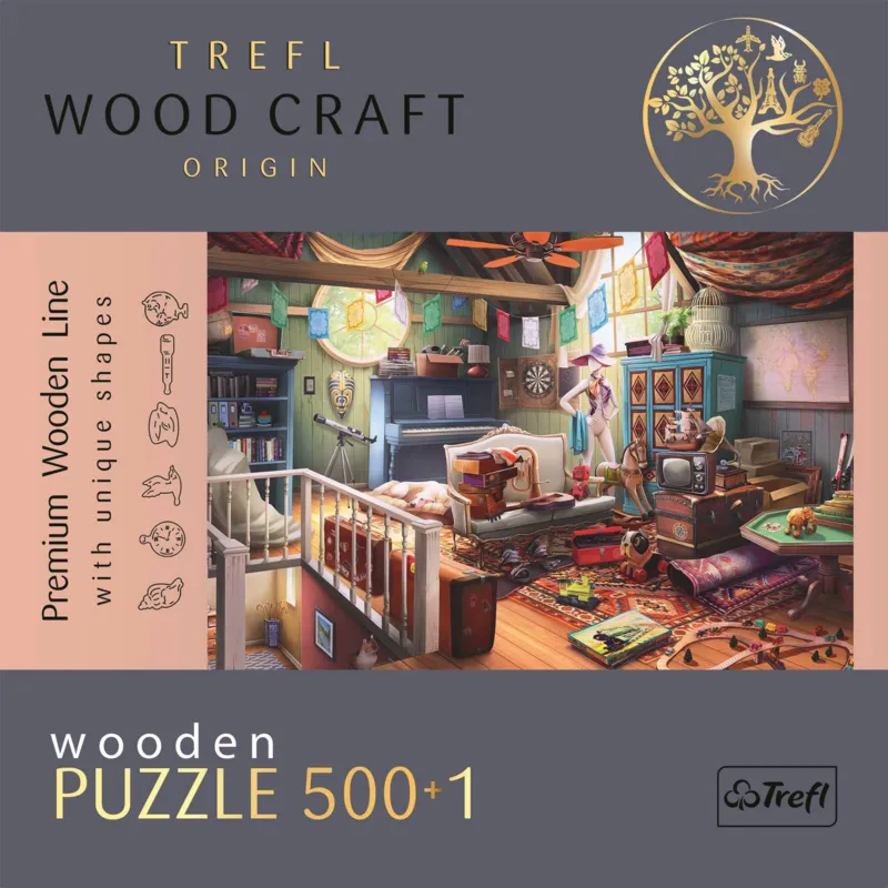 Holzpuzzle Premium Line - Schätze Auf Dem Dachboden