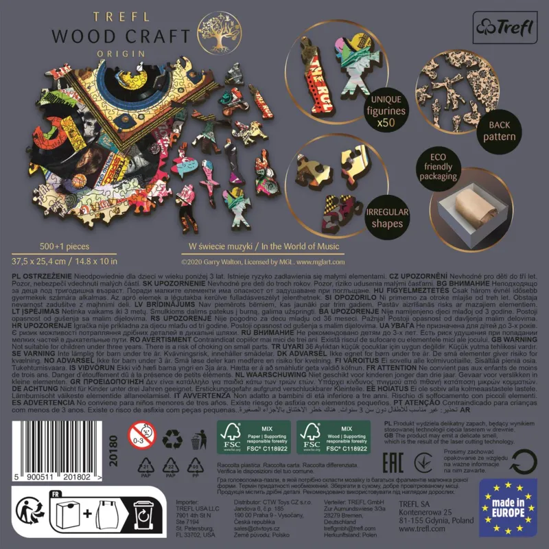 Wooden Puzzle Premium Line - In the World of Music