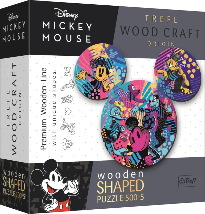 TWooden Puzzle Premium Line - he Iconic Mickey Mouse - Disney Mickey Mouse and Friends
