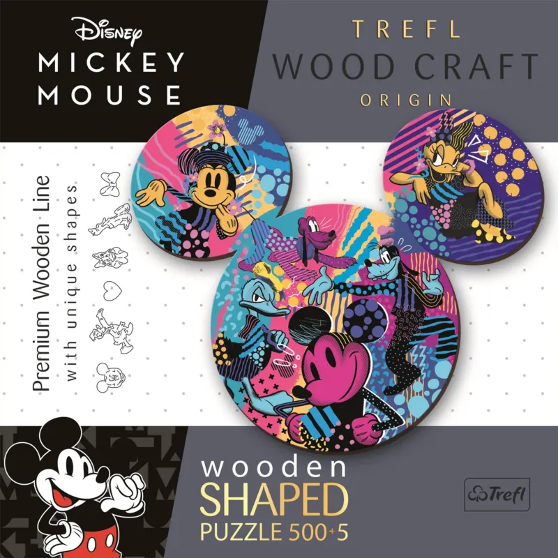TWooden Puzzle Premium Line - he Iconic Mickey Mouse - Disney Mickey Mouse and Friends