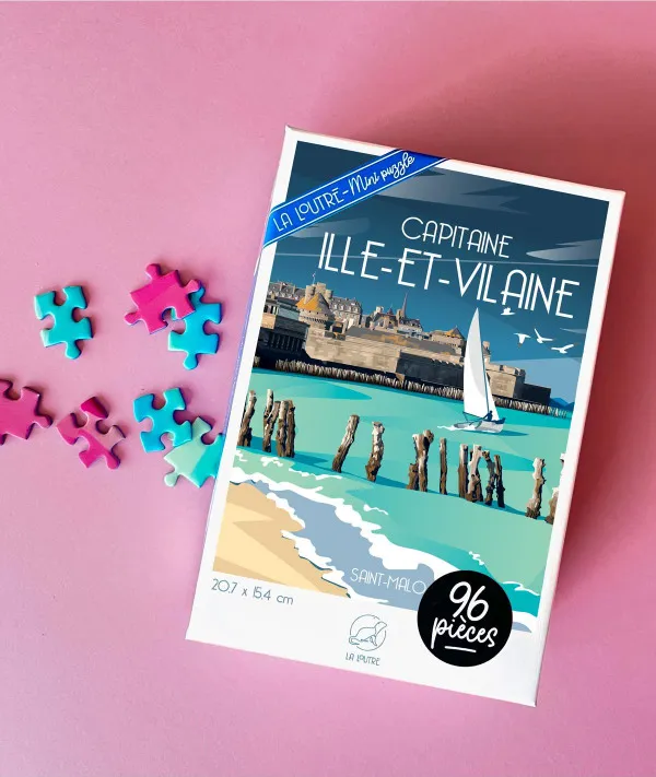 Mini Puzzle 96 Pieces - Capitaine ILLE-ET-VILAINE - Saint-Malo