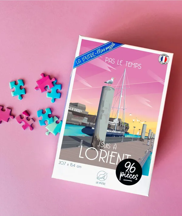 Mini Puzzle 96 Pieces - Pas le Temps, J'suis à LORIENT
