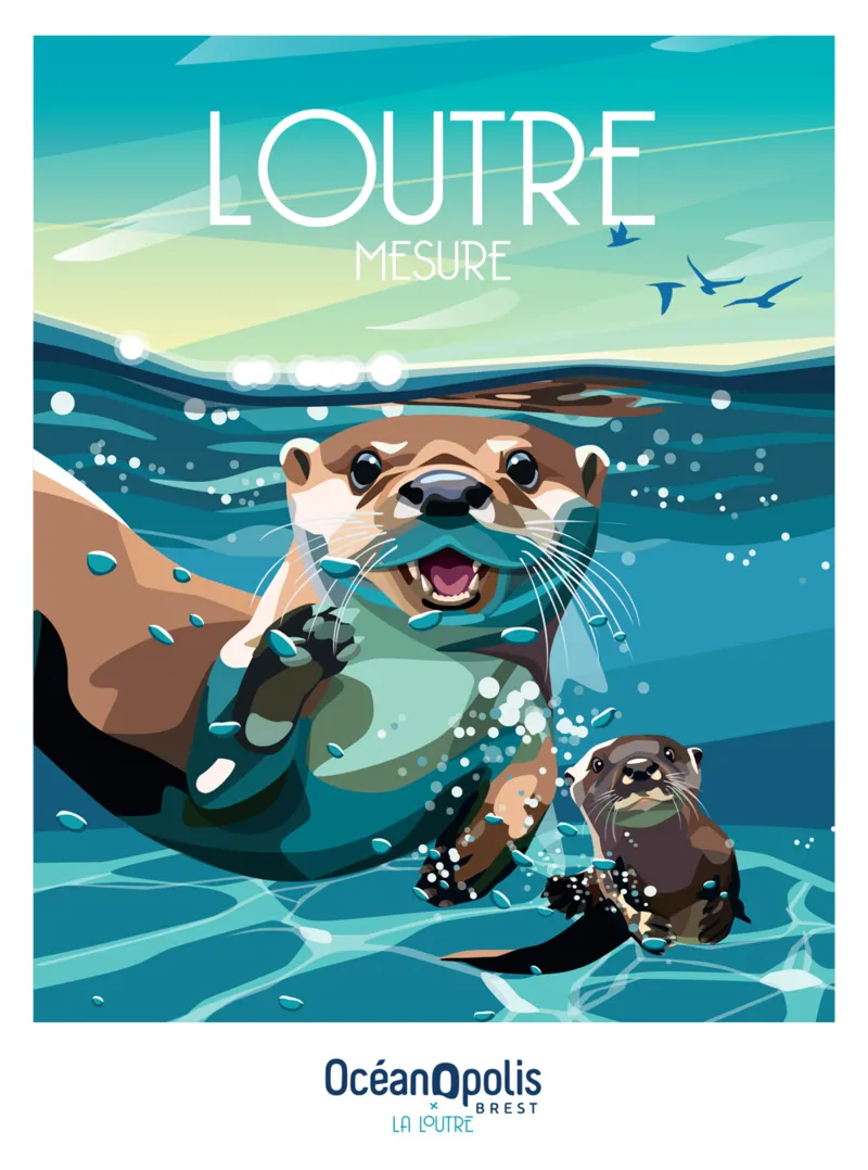 Mini Puzzle 96 Pieces - Loutre Mesure - Oceanopolis