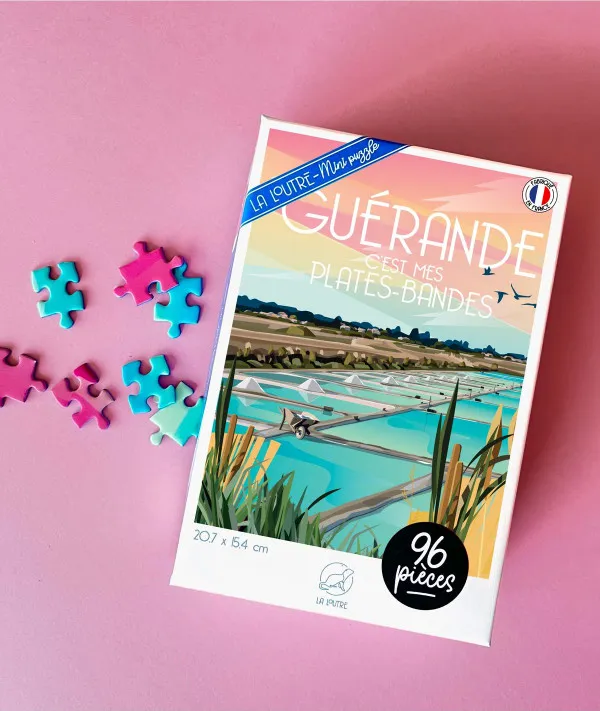 Mini Puzzle 96 Pieces - GUERANDE c'est mes Plates-Bandes