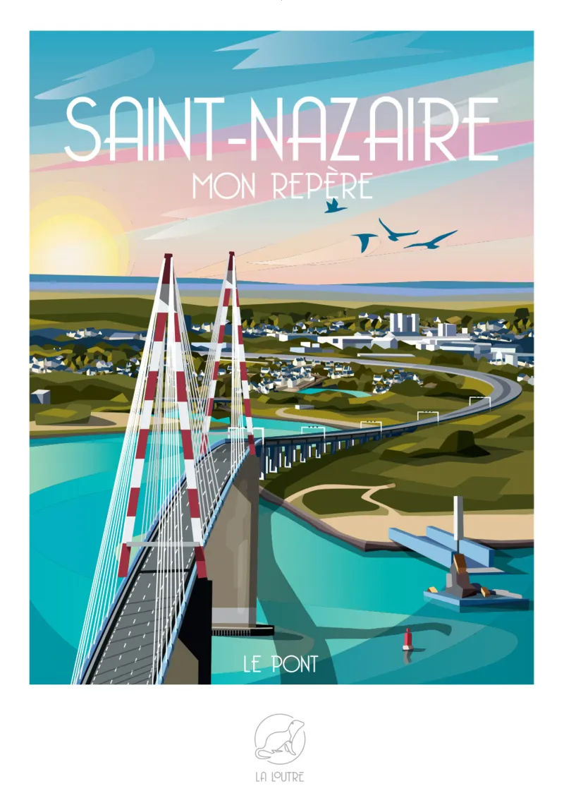 Mini Puzzle 96 Pieces - SAINT-NAZAIRE Mon Repère  - Le Pont