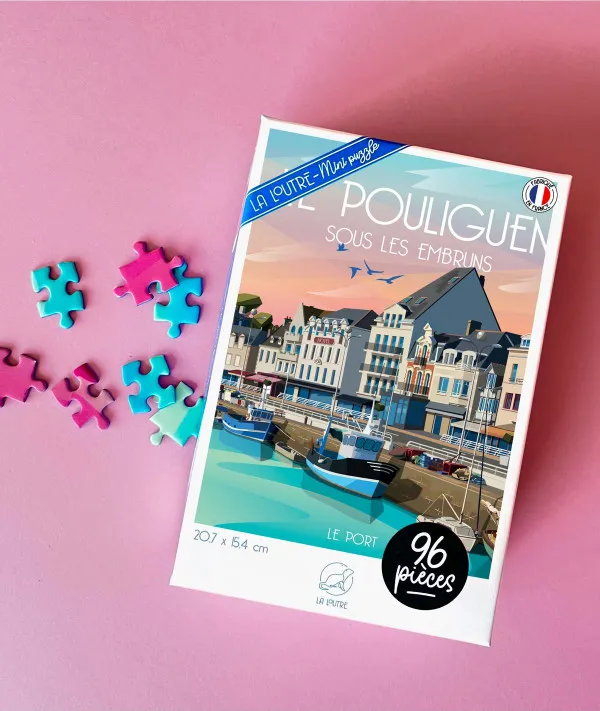 Mini Puzzle 96 Pieces - Le POULIGUEN Sous les Embruns - Le Port