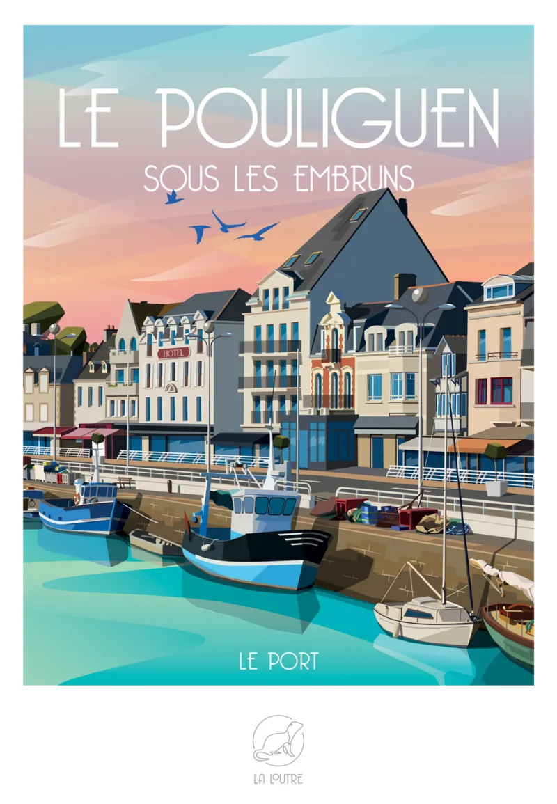 Mini Puzzle 96 Pieces - Le POULIGUEN Sous les Embruns - Le Port