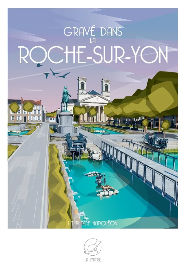 Gravé dans la ROCHE-SUR-YON - La Place Napoléon