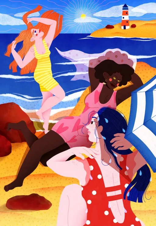 Bathing like Picasso