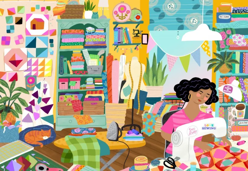 My Happy Place is in the Sewing Room