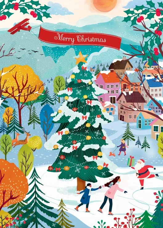 Skating into Christmas Joy