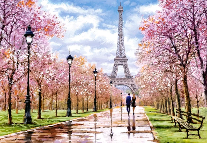 Romantic Walk in Paris