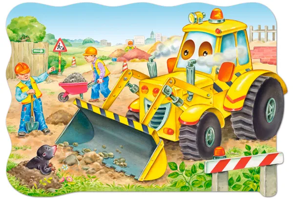 Jigsaw Puzzle - 20 Maxi Pieces : Bulldozer in Action