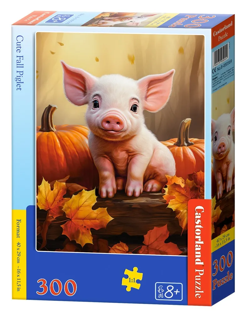 Cute Fall Piglet