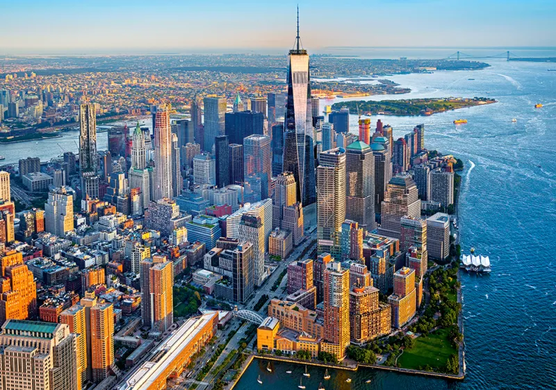 Sunset over Manhattan