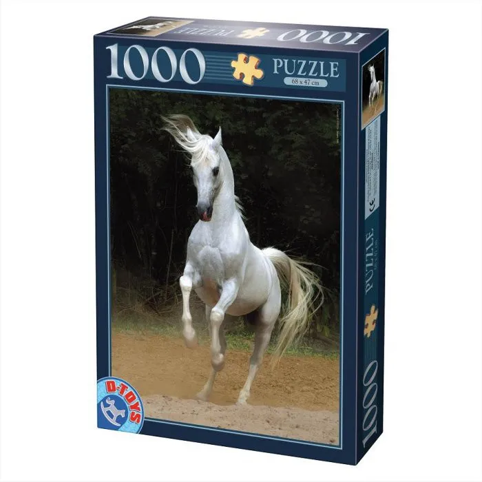 Jigsaw Puzzle - 1000 Pieces - Horses :: White Horse
