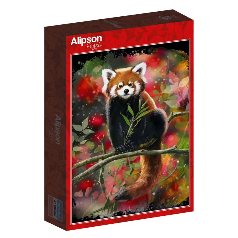 Red Panda Sits On A Branch