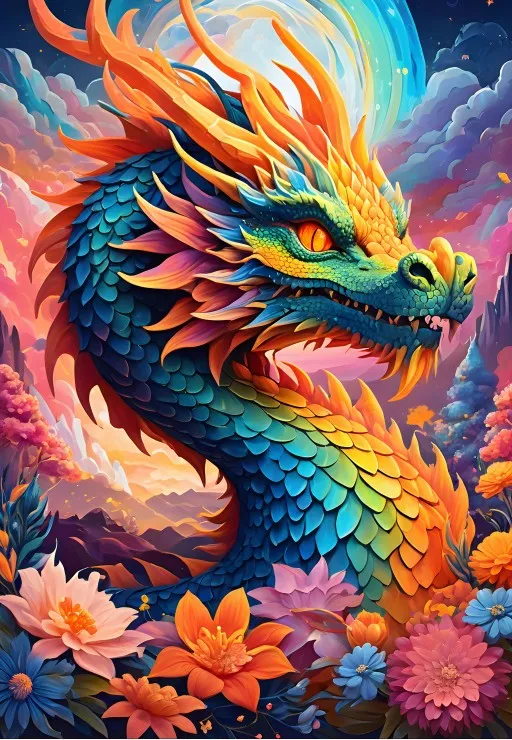 Colourful Dragon