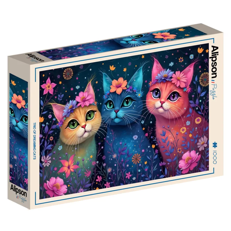 Trio of Dreaming Cats