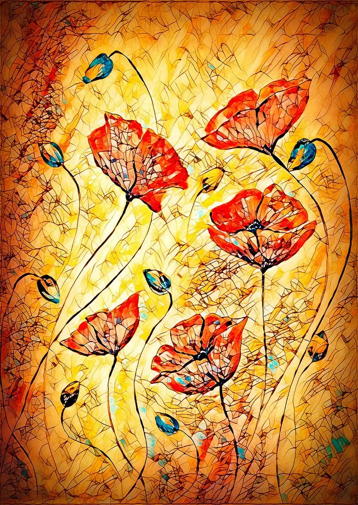 Red Poppies Painting