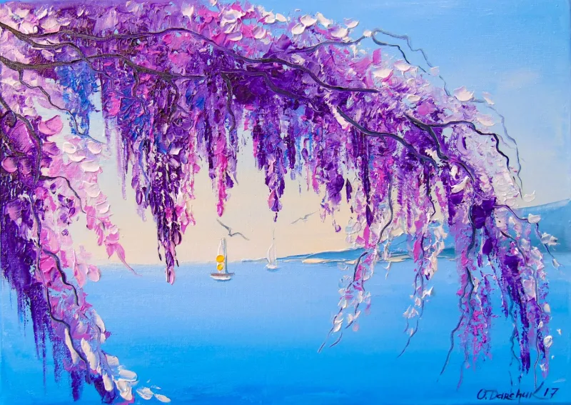 Wisteria by the Sea
