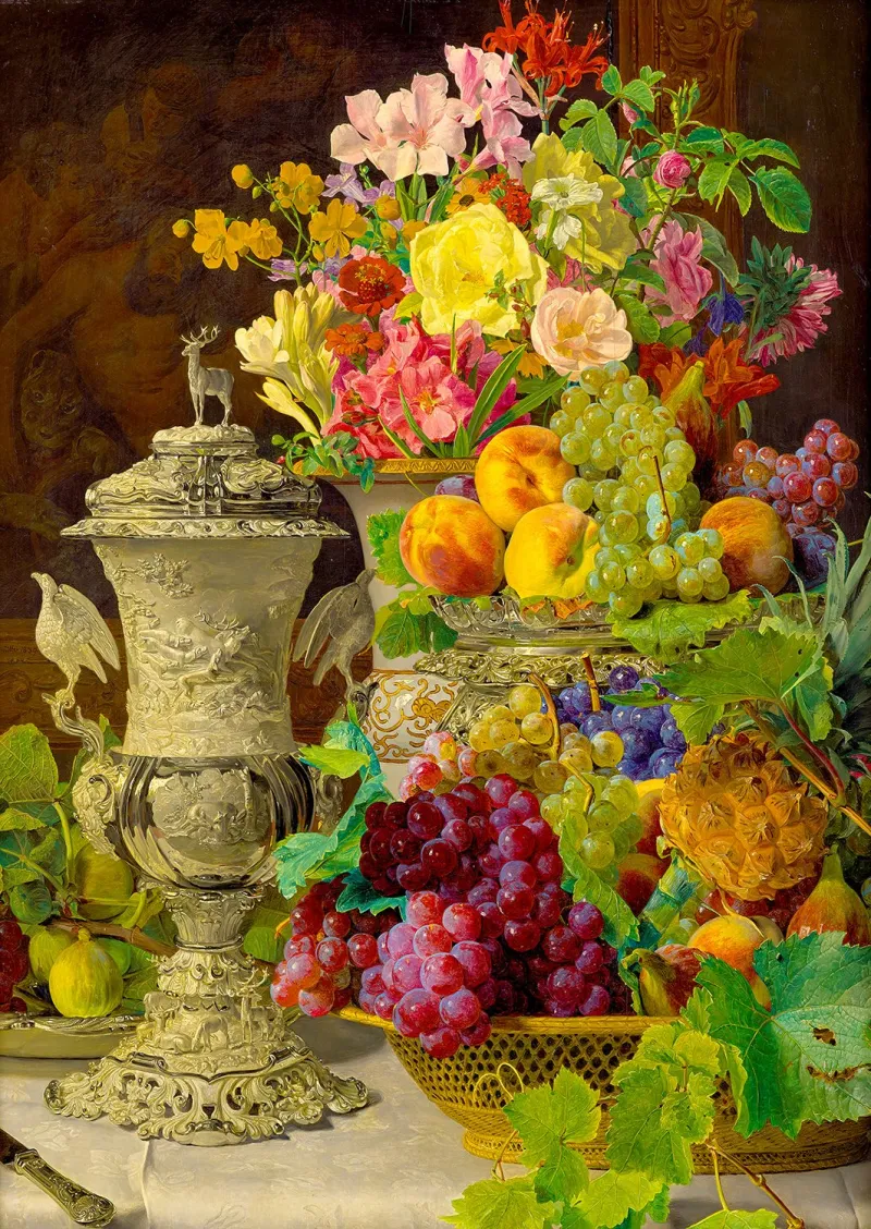Ferdinand Georg Waldmuller: Still Life with Fruits