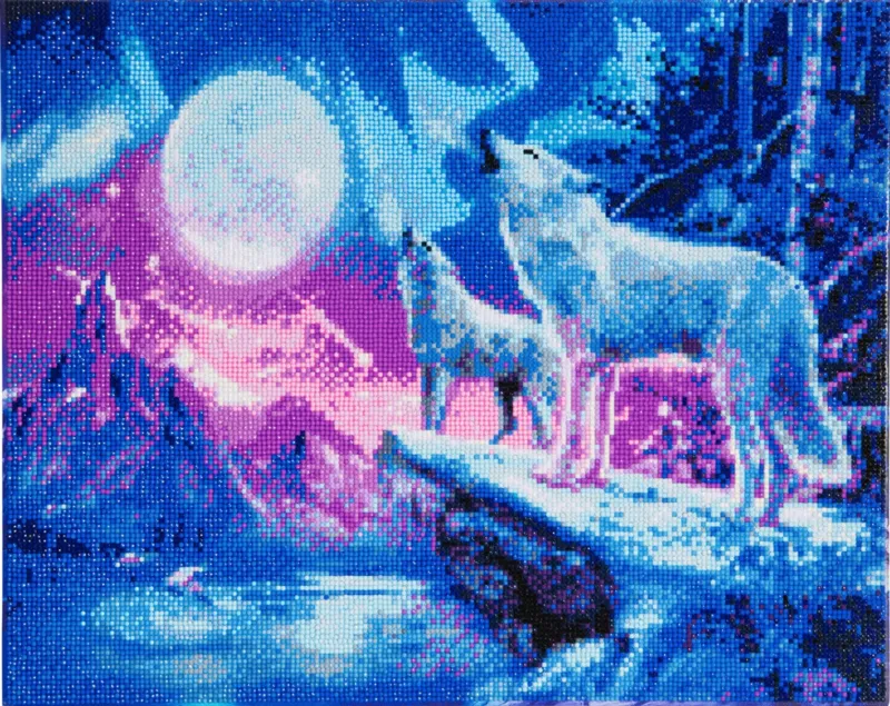 Crystal Art - Diamond Embroidery Kit - Wolves
