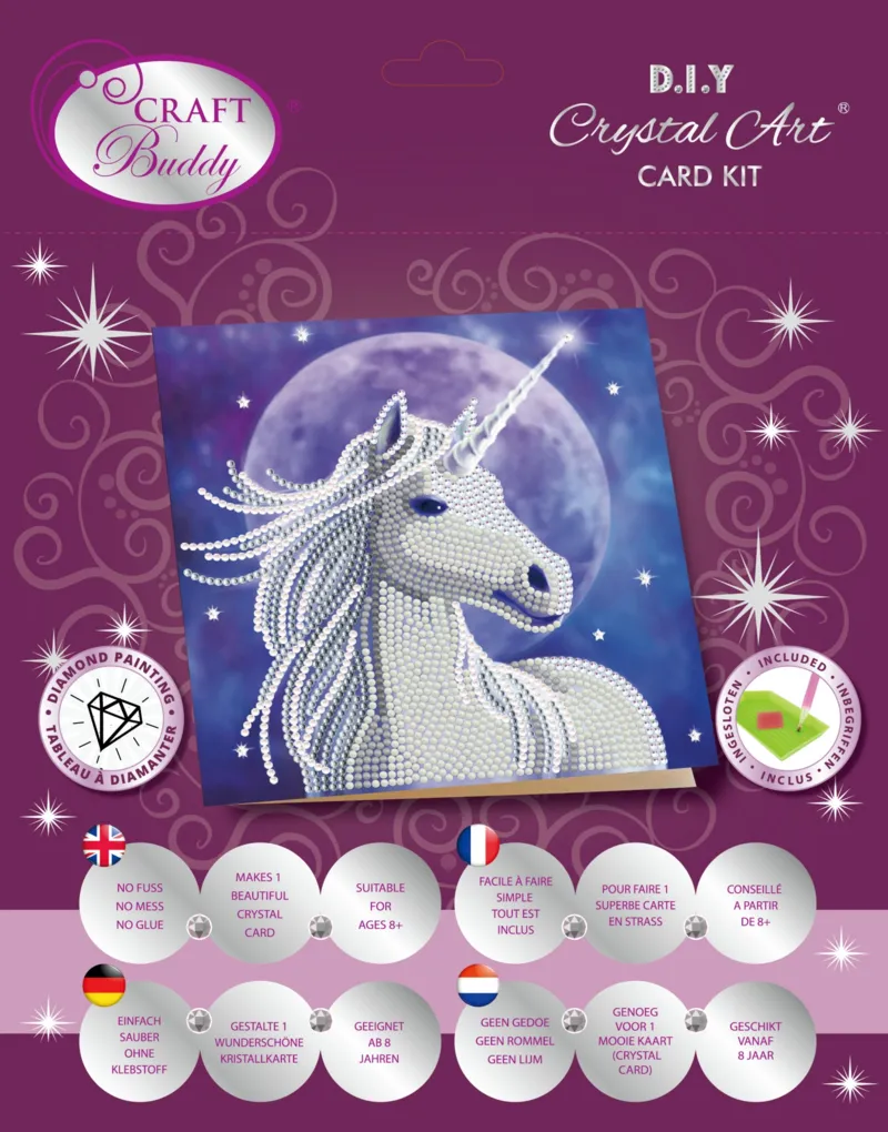 Crystal Art - Diamond Embroidery Kit - Anne Stokes - Unicorn