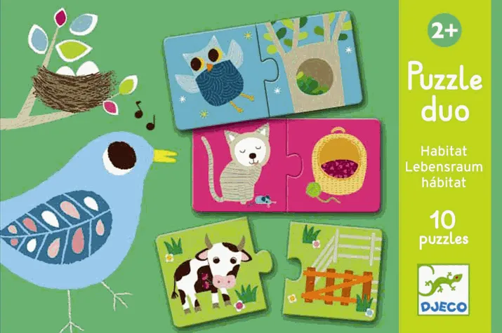 10 Puzzles - Animals Homes Duo