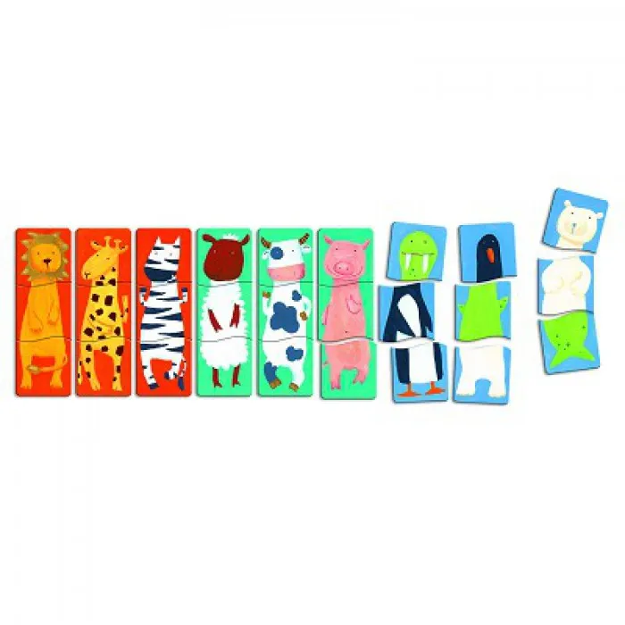 9 Wooden Puzzles - First Puzzles - Funny Animals