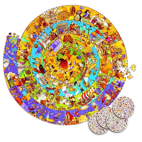 Jigsaw Puzzle - 350 pieces - Round - Observation Puzzle : History