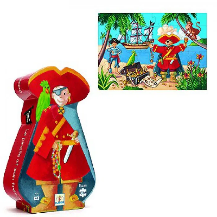 Pirate Shaped Box - The Pirate and his Treasure