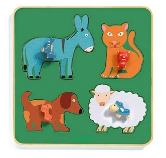 Wooden Frame Puzzle - Family Farm