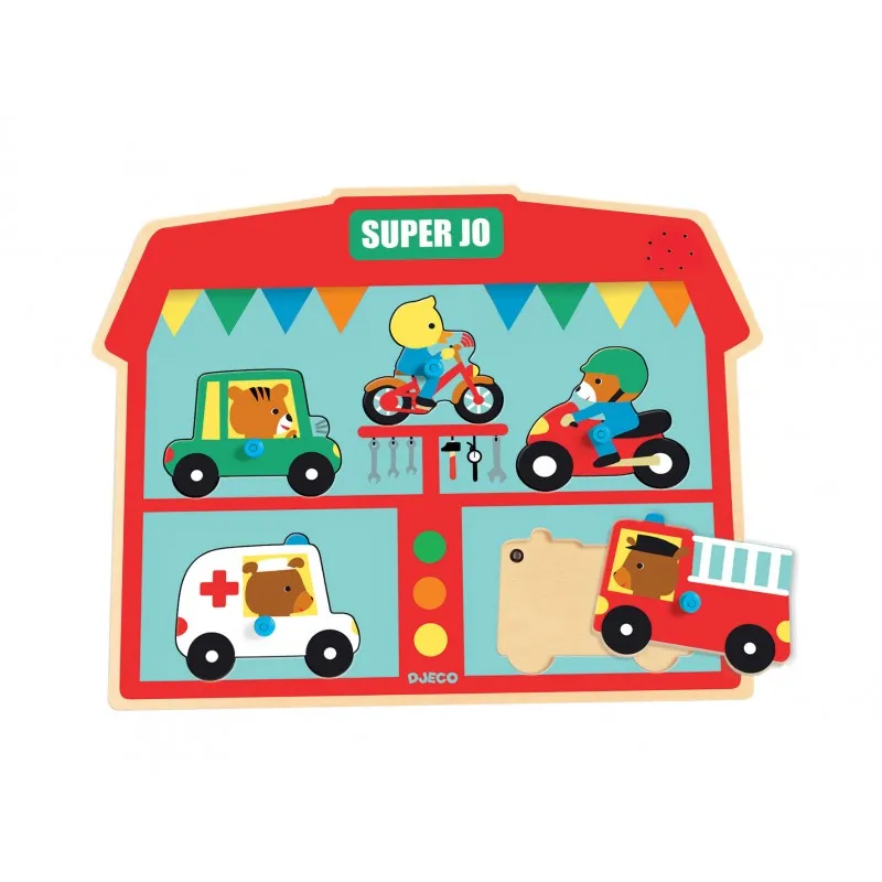 Wooden and Musical Puzzle - Super Jo