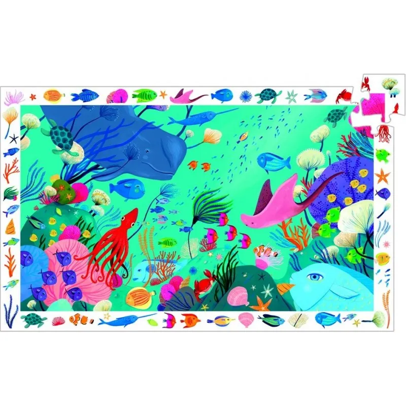Observation Puzzle - XXL Pieces - Aquatic