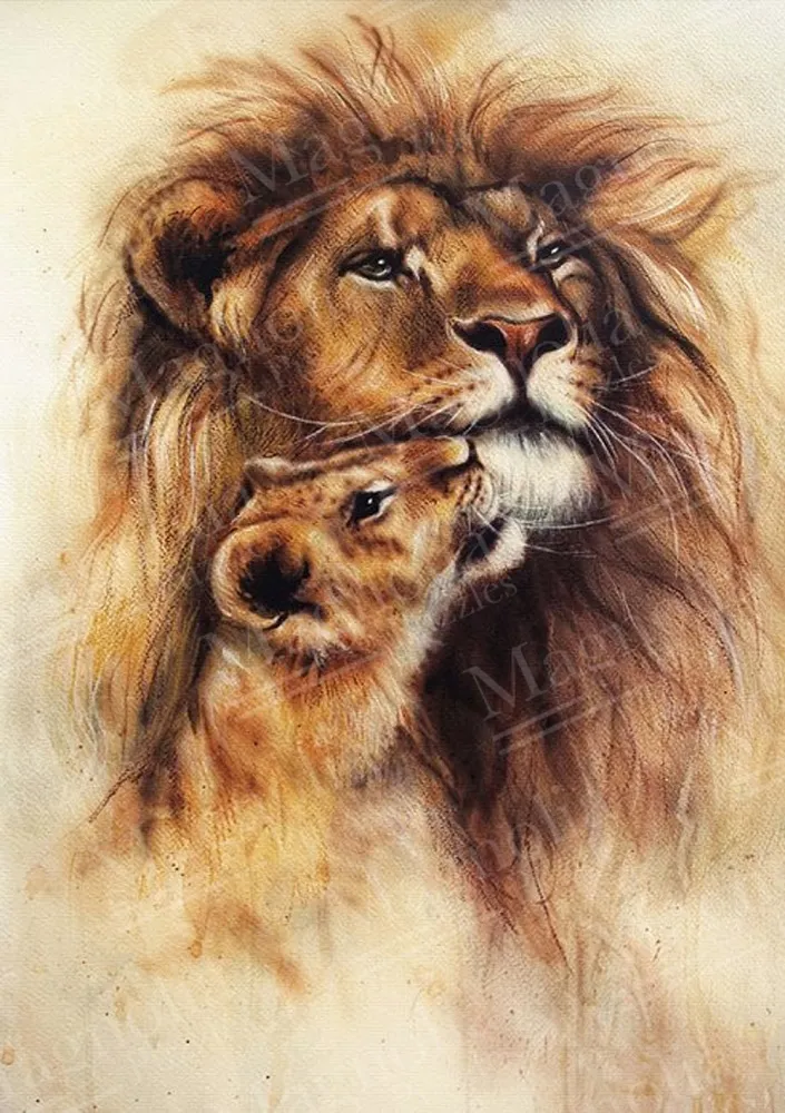 Lion and Her Baby
