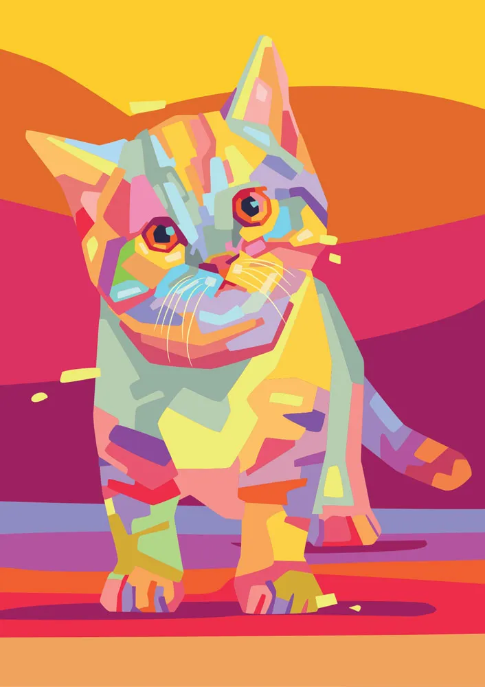 Colorful Kitty