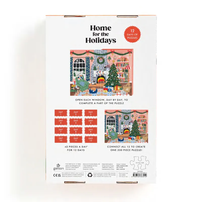 Home for the Holidays - 12 Days Advent Puzzle Calendar (John Lewis Exclusive)