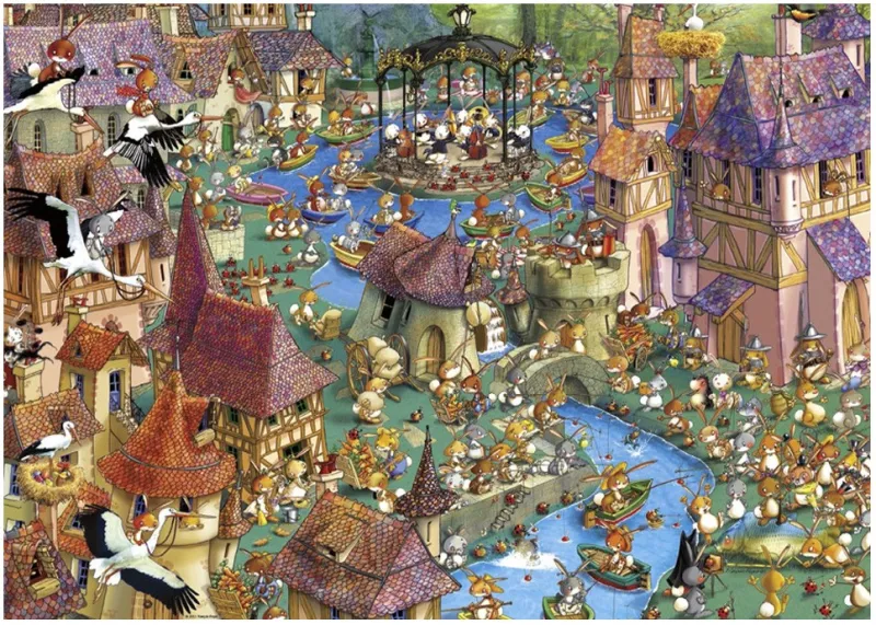 Jigsaw Puzzle - 1000 Pieces - Ruyer : Bunnytown