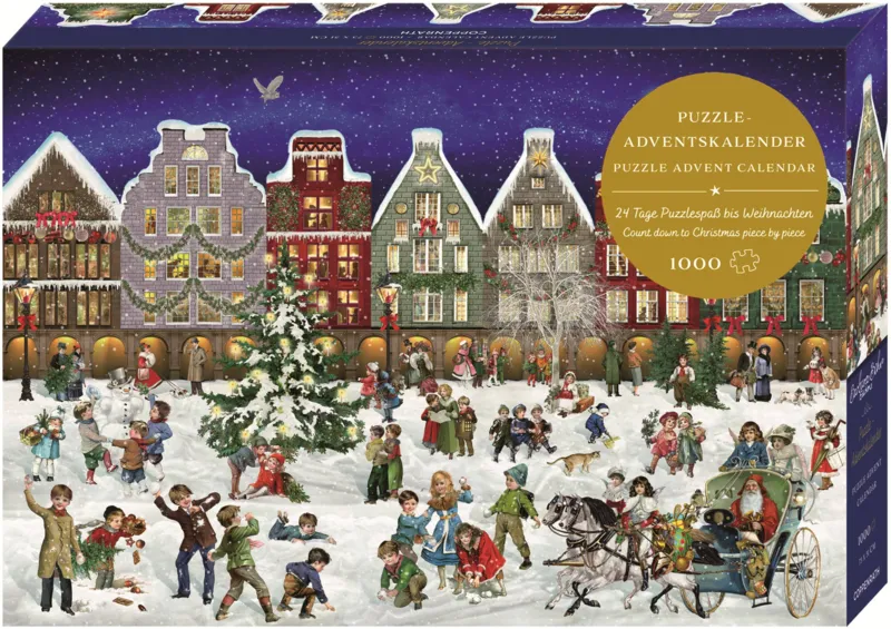 Advent Calendar Puzzle - Winter Evening in the City